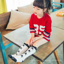 Japon populaire motif pieds minceur Logo adolescente chaussette femmes néon vert tube genou chaussettes hautes